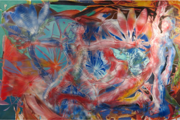 Peinture sur toile acrylique huile 230x140cm 1