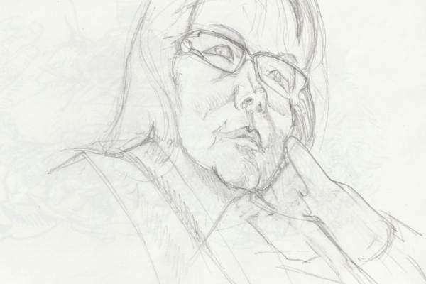 dessin portrait crayon étude